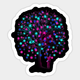 Star Tree Sticker